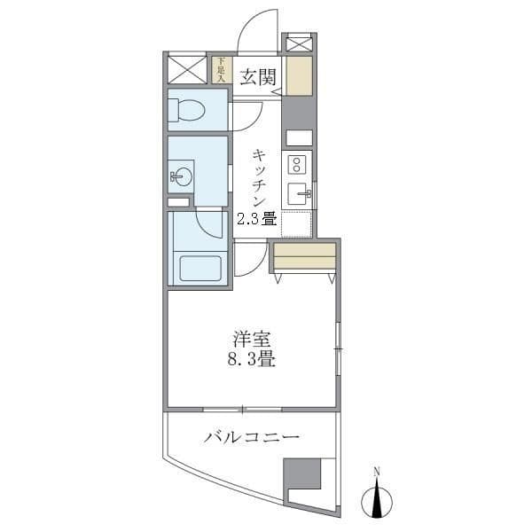 サンハイツ浅草 501 間取り図