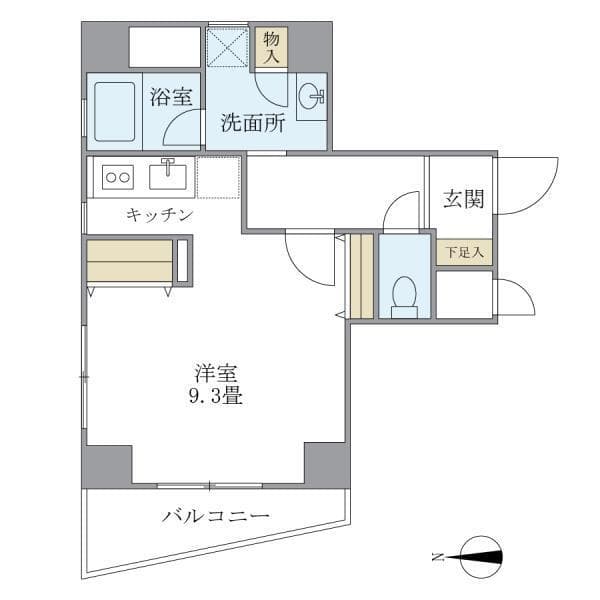 サンハイツ浅草 503 間取り図