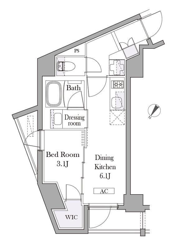 イプセ目黒中町 405 間取り図