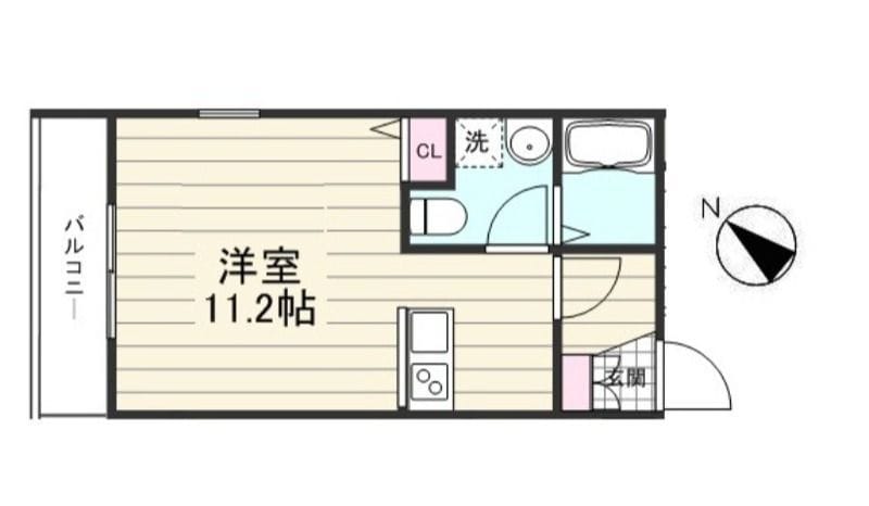 CREAL門前仲町 401 間取り図