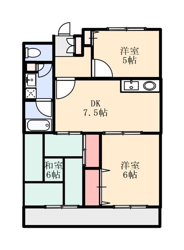 メゾン高木 204 間取り図