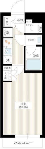 ARCOBALENO ITABASHISAKURAGAWA 107 間取り図