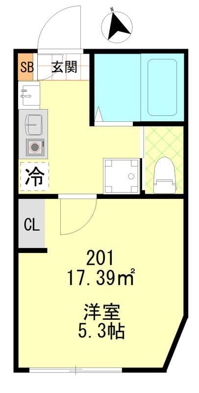 パティシオン中板橋 201 間取り図