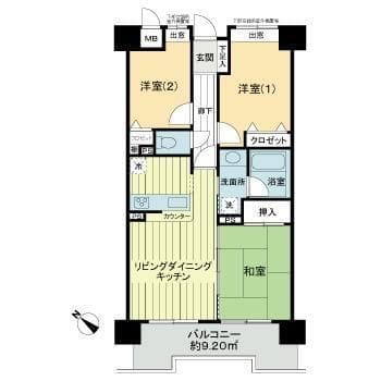 レクセルプラザ西川口 0502 間取り図