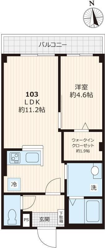 フォレスト ベベ 103 間取り図