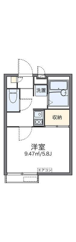 レオパレス上用賀三丁目 201 間取り図