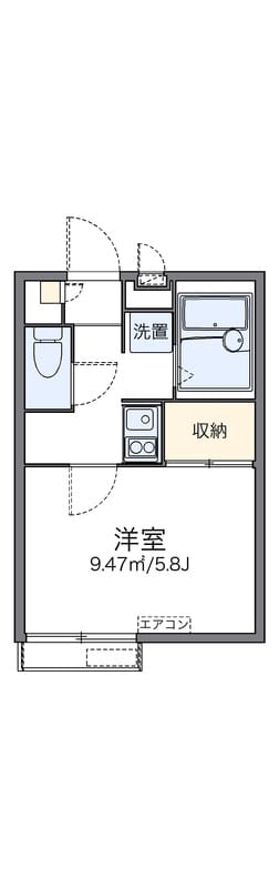 レオパレス上用賀三丁目 202 間取り図