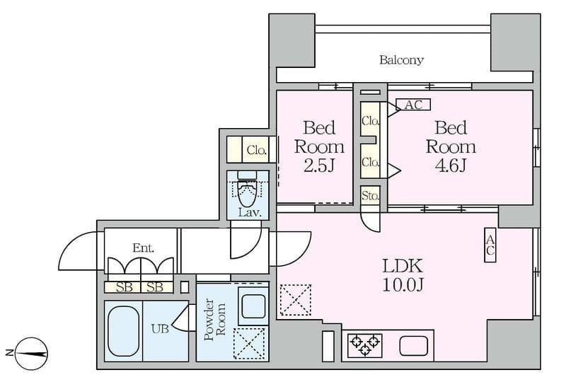 Garden Xavis 木場 403 間取り図