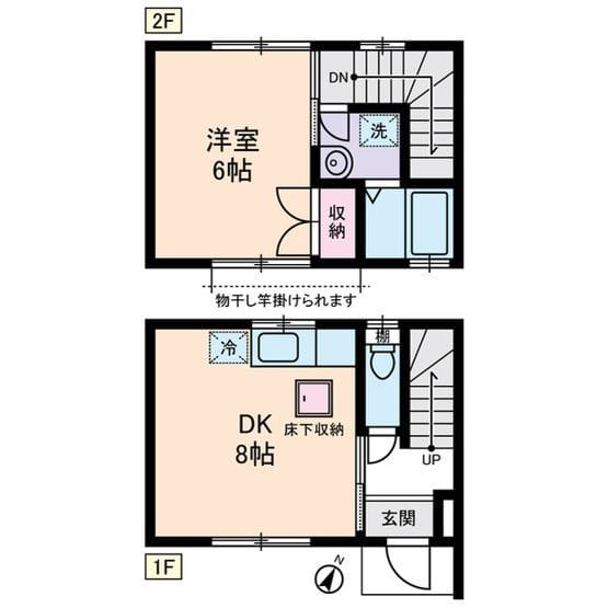 メゾンモネ 0102 間取り図