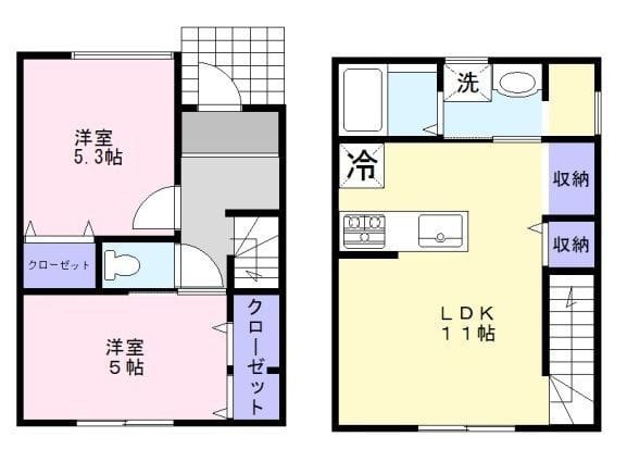 Grove House 4 間取り図