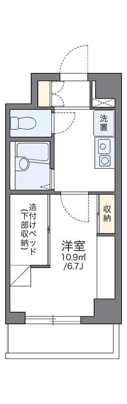 レオパレス宇田川町マンション 501 間取り図