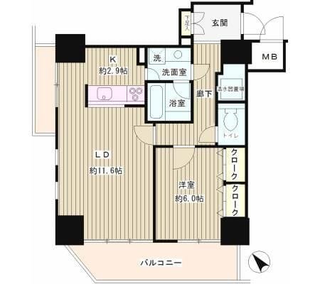 トレステージ目黒 305 間取り図