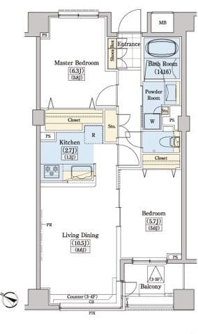 レジディアタワー上池袋(パーク棟) PR606