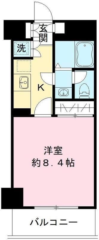 コーポ芝公園 102 間取り図