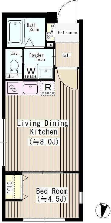 TOKYO FLAT 202 間取り図