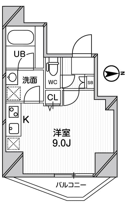ジェノヴィア蒲田スカイガーデン 703 間取り図