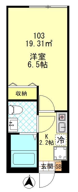 Grand Louvre平和島 103 間取り図