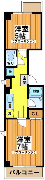 サンエムマンション第2 201 間取り図