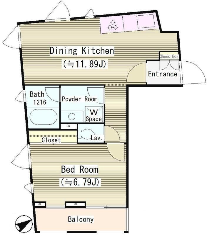 西馬込テラスコート 301 間取り図