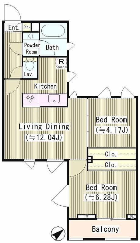 西馬込テラスコート 310 間取り図
