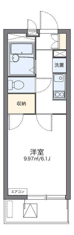 レオパレスノール 301 間取り図