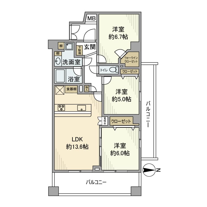 クレッセント多摩川Ⅱ 0