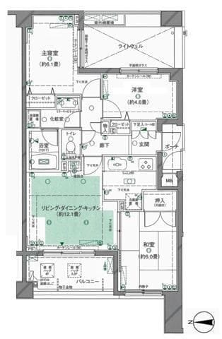 クレッセント多摩川Ⅱ 502