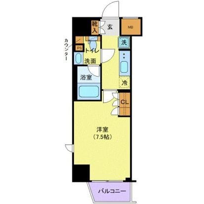 ジェノヴィア新宿早稲田グリーンヴェール 205 間取り図