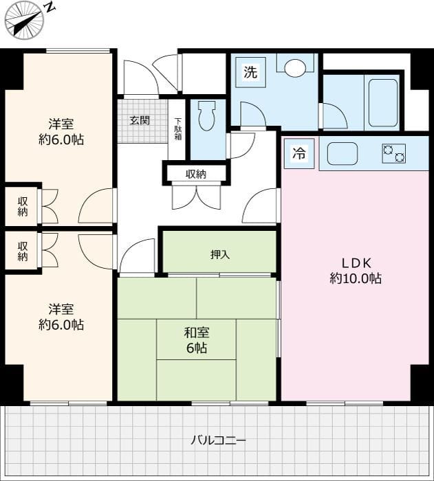 王子佐藤ハイム 502 間取り図