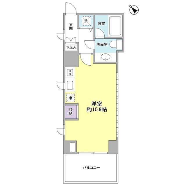 プロスペクト渋谷道玄坂 0701 間取り図