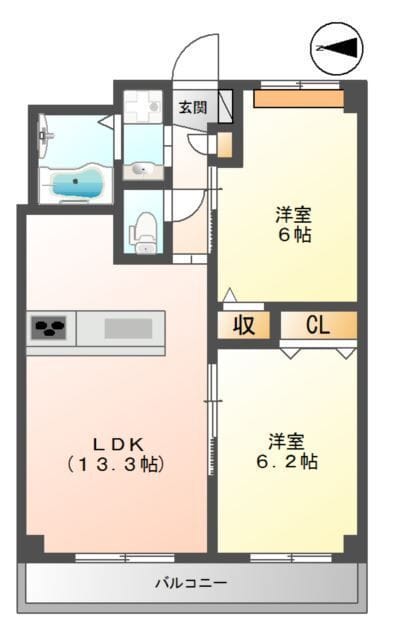 Le Ciel Bleu(ルシエルブルー) 307 間取り図