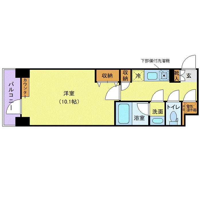 メゾン・ド・ヴィレ日本橋中洲 1107