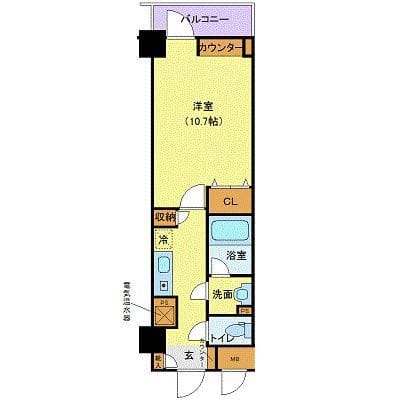 メゾン・ド・ヴィレ日本橋中洲 805