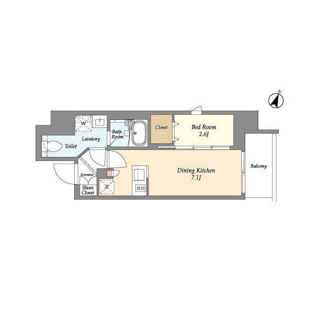 シーズンフラッツ東十条 0303 間取り図