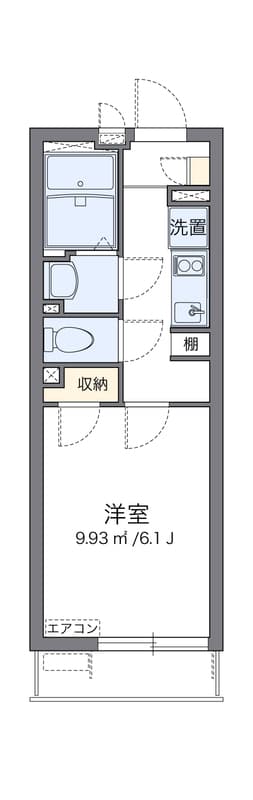 クレイノFAIR八雲 102 間取り図