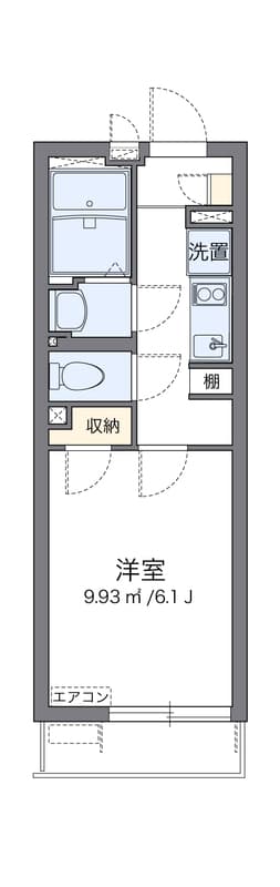 クレイノFAIR八雲 201 間取り図