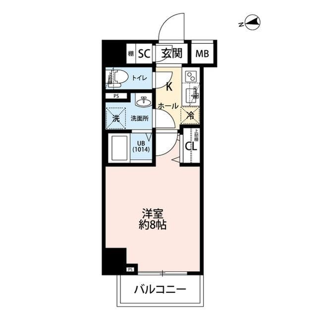 プレール・ドゥーク浅草Ⅴ 503 間取り図