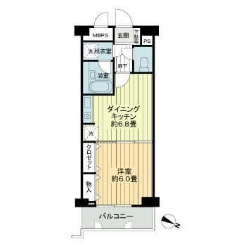 桜木町堂ノ下マンション 0101 間取り図