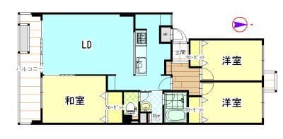PATH藤が丘(パス藤が丘) 303 間取り図