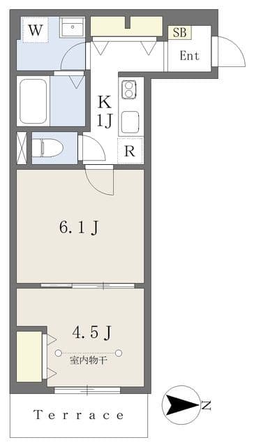 ベルベ 105 間取り図