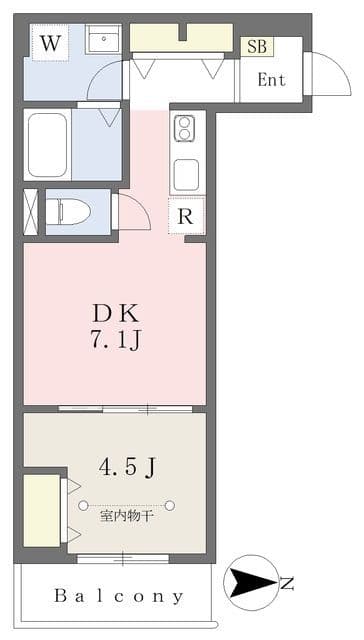 ベルベ 205 間取り図