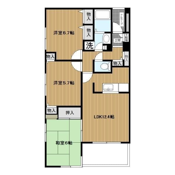 アークヒルズ山太 301 間取り図