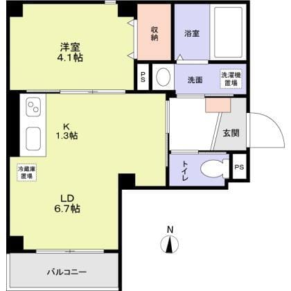 オルキス北千住 305 間取り図