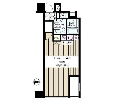Creare麹町 202 間取り図