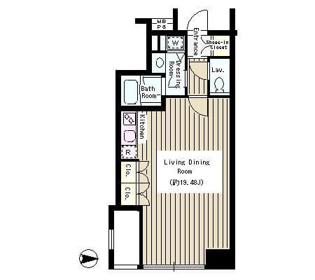 Creare麹町 503 間取り図