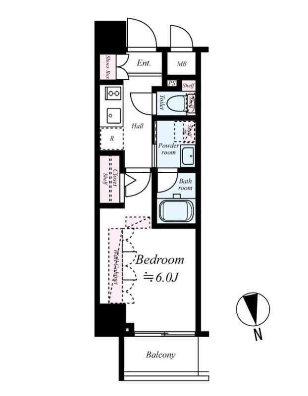 ブライズ品川南DUE 803 間取り図