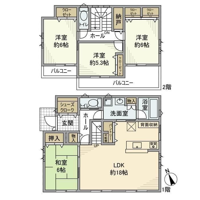 西町戸建 0 間取り図