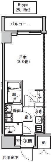 S-RESIDENCE両国avenue 602 間取り図