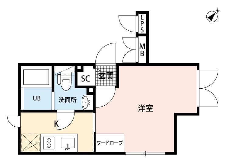 LAPIS大井町Ⅱ 301 間取り図