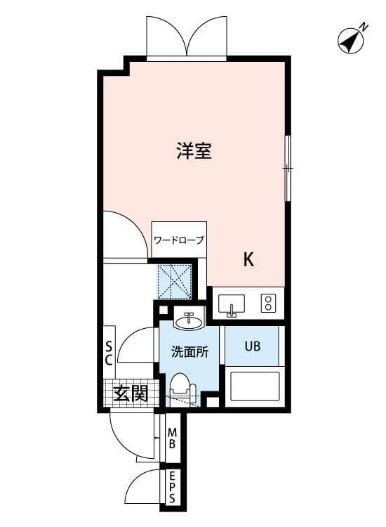 LAPIS大井町Ⅱ 304 間取り図